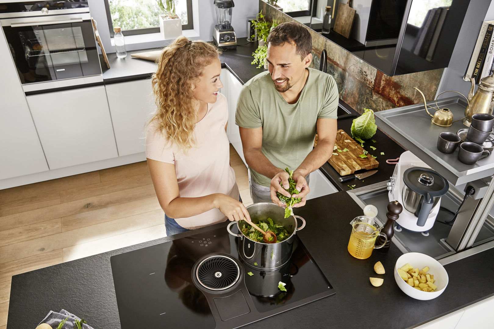 Glas Tec Plus - Weiß Hochglanz Nolte Cucine Trento